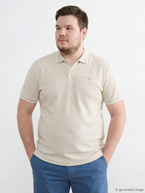 LCWAIKIKI Classic Polo Yaka Erkek Dokulu Tişört