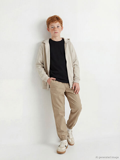 LCW Kids Beli Lastikli Erkek Çocuk Jogger Pantolon - S65991Z4-YJC