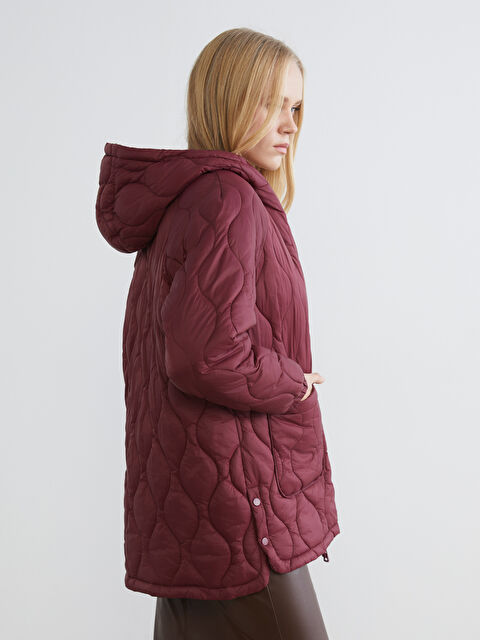 LCW Vision Hooded Quilted Women's Puffer Coat - S66002Z8-CWK