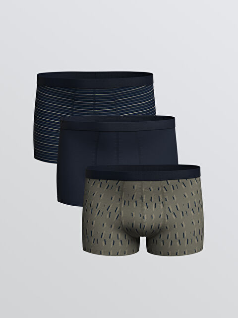 LC WAIKIKI Standart Kalıp Pamuklu Esnek Erkek Boxer 3'lü - S66024Z8-LSJ