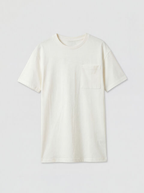 LCW Kids Bisiklet Yaka Cepli Erkek Çocuk Tişört - S66027Z4-R9J