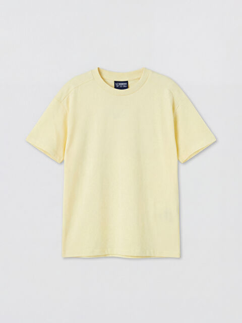 LCW Kids Bisiklet Yaka Basic Erkek Çocuk Tişört