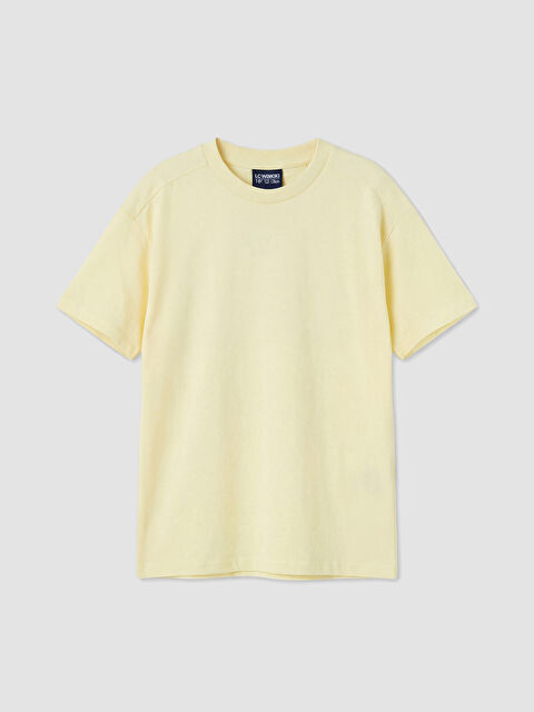 LCW Kids Bisiklet Yaka Basic Erkek Çocuk Tişört