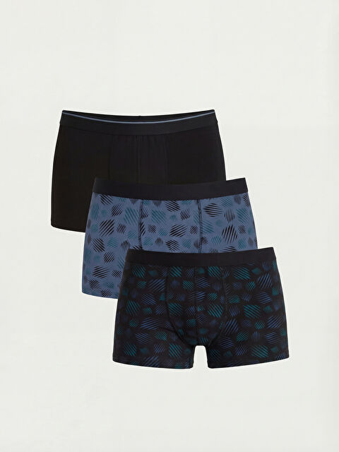 LC WAIKIKI Standart Kalıp Pamuklu Esnek Erkek Boxer 3'lü - S66042Z8-LQJ