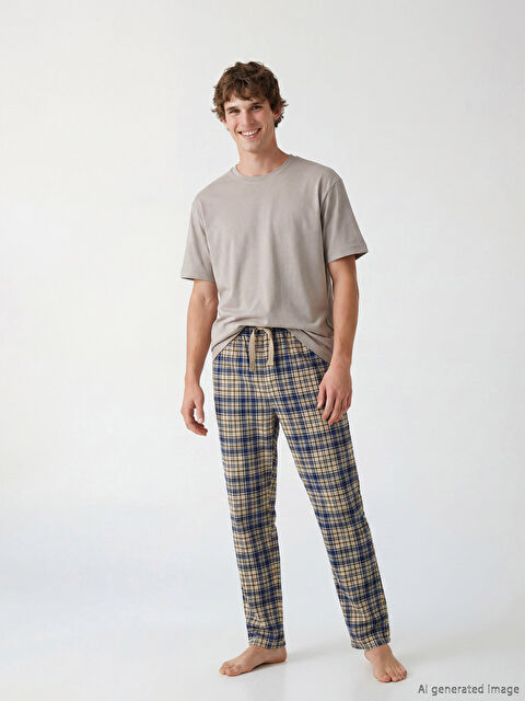 LC WAIKIKI Standart Kalıp Ekose Erkek Pijama Altı