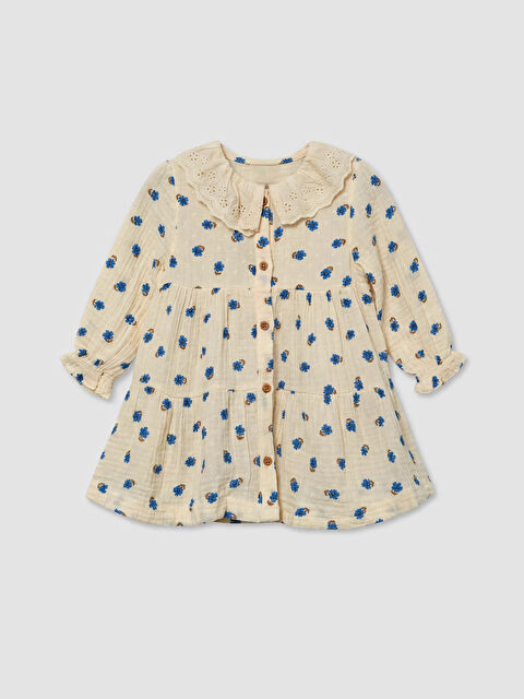 LCW baby Baby Girl ECRU Dress - S66092Z1-LRB