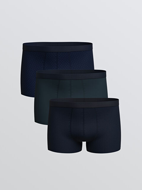 LC WAIKIKI Standart Kalıp Pamuklu Esnek Erkek Boxer 3'lü - S66108Z8-LSJ