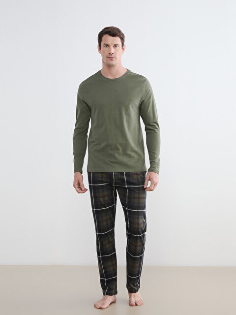 LC WAIKIKI Standart Kalıp Ekose Erkek Pijama Alt