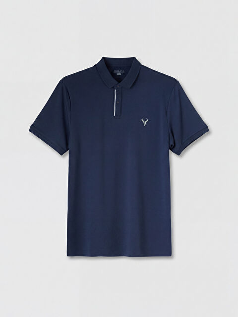 XSIDE ACTIVE Polo Yaka Nakışlı Erkek Spor Tişört