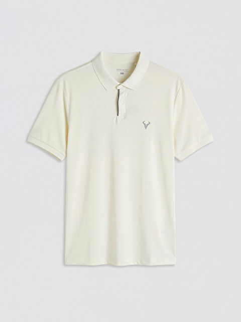 XSIDE ACTIVE Polo Yaka Nakışlı Erkek Spor Tişört