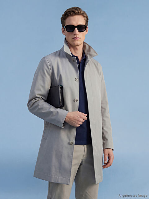 SOUTHBLUE Standart Kalıp Erkek Trençkot - S66147Z8-S0L