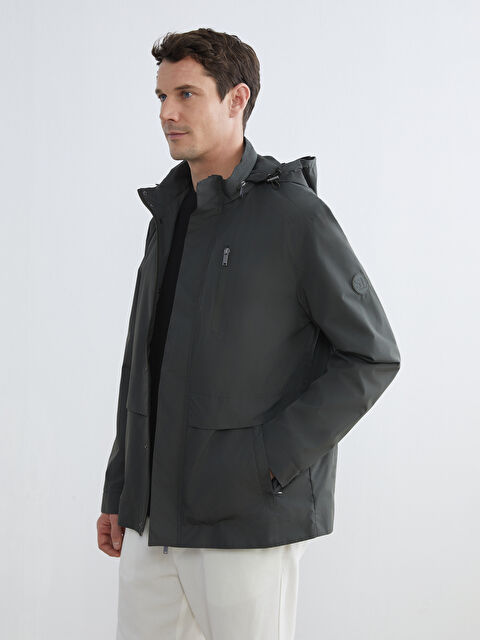 SOUTHBLUE Standart Kalıp Kapüşonlu Erkek Mont - S66149Z8-CW6