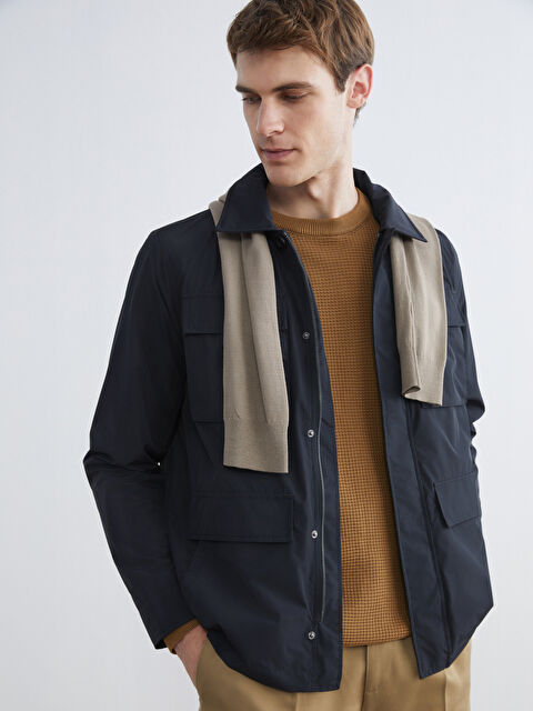 SOUTHBLUE Standart Kalıp Gömlek Yaka Erkek Mont - S66156Z8-RFH