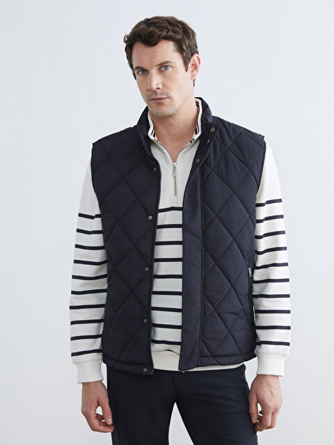 SOUTHBLUE Standart Kalıp Dik Yaka Erkek Şişme Yelek - S66170Z8-RFH