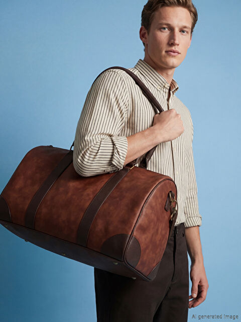 LCW ACCESSORIES Süet Görünümlü Erkek Spor Çantası - S66191Z8-CZR