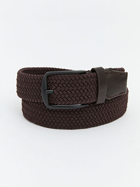 LCW ACCESSORIES Örgü Desenli Erkek Kemer