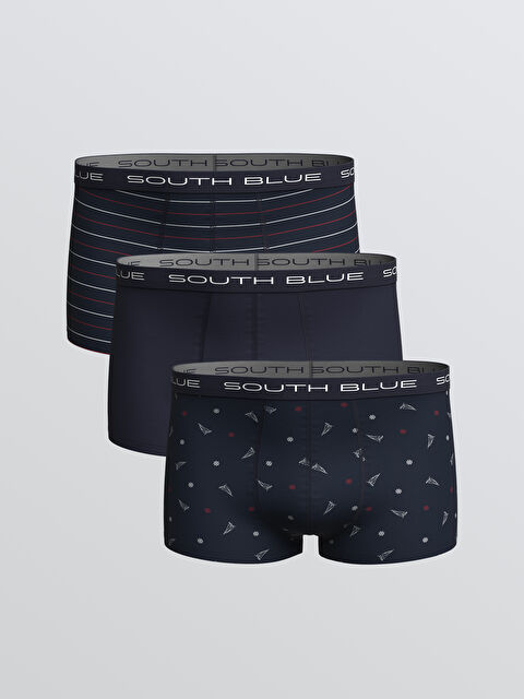 LC WAIKIKI Standart Kalıp Pamuklu Esnek Erkek Boxer 3'lü - S66231Z8-LSJ