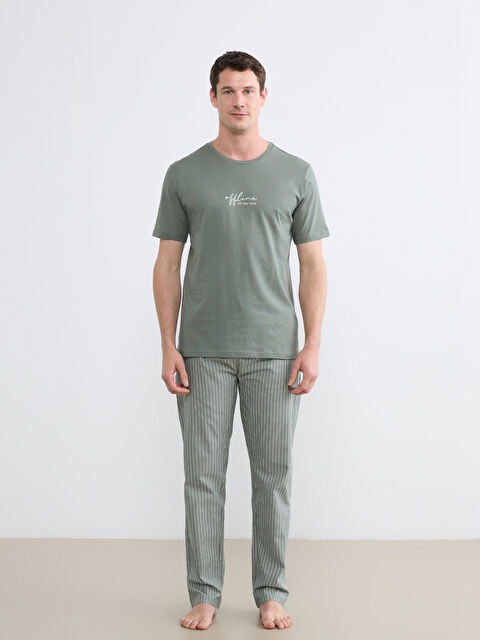 LC WAIKIKI Man GREEN Pyjama Set - S66364Z8-LFT