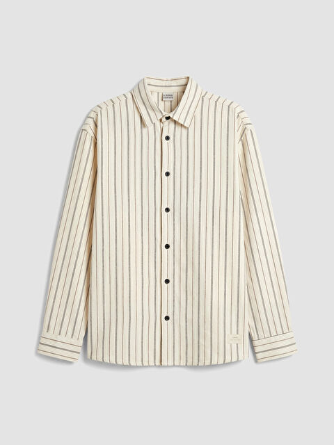 LCW Kids Çizgili Erkek Çocuk Gömlek - S66374Z4-LEG