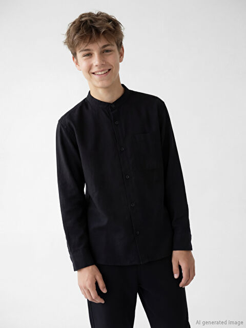 LCW Kids Hakim Yaka Erkek Çocuk Gömlek - S66376Z4-RQL