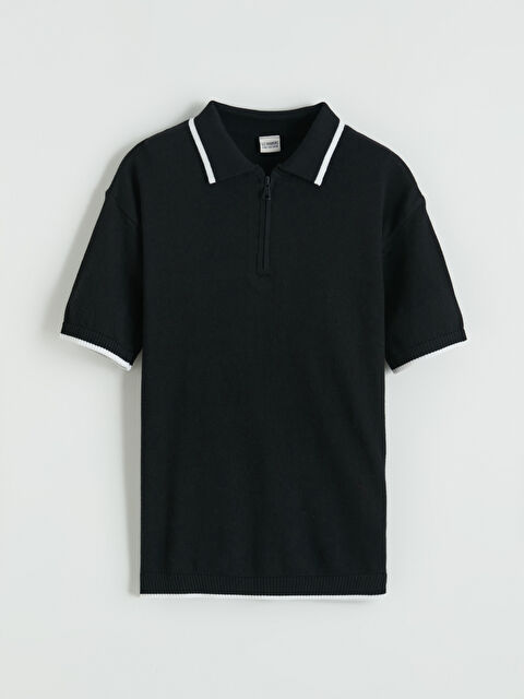 LCW Kids Polo Yaka Erkek Çocuk Triko Kazak - S66383Z4-CVL