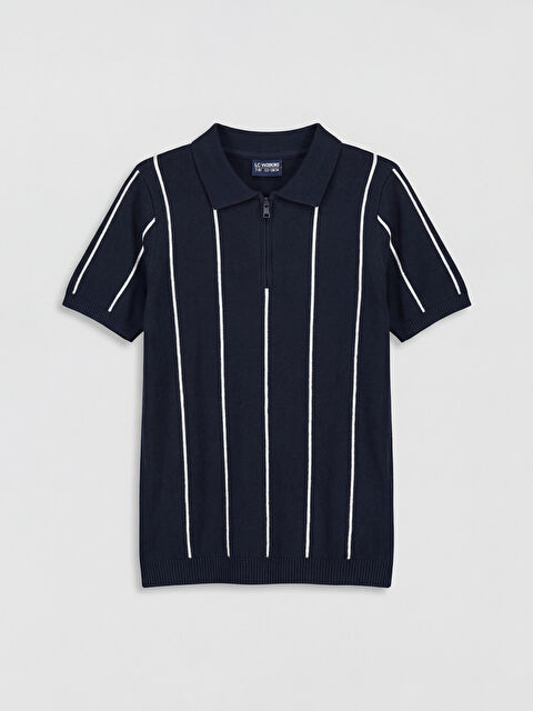 LCW Kids Polo Yaka Erkek Çocuk Triko Kazak - S66394Z4-HRZ