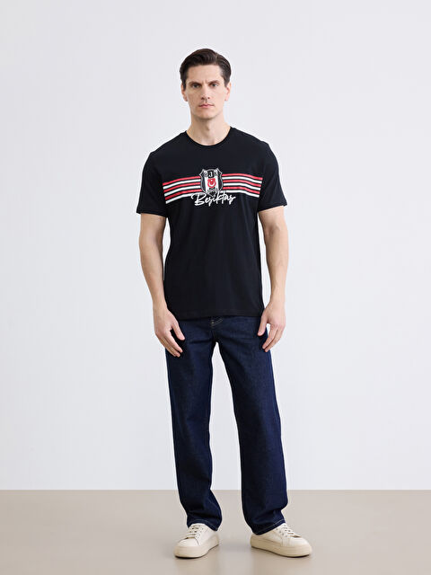 LC WAIKIKI Standart Kalıp Beşiktaş Baskılı Erkek Pijama Takımı