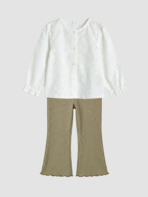 LCW baby Nakışlı Kız Bebek Takım