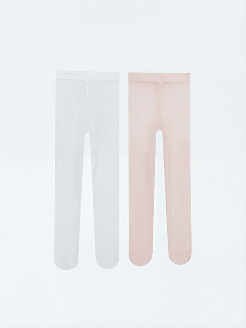 LCW Kids Simli Kız Çocuk İnce Külotlu Çorap 2'li