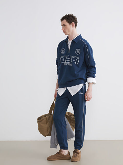 XSIDE بنطال رياضي رياضي بقصة عادية للرجال