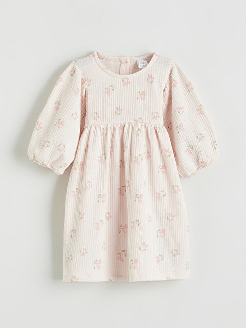 LCW baby Çiçekli Fırfırlı Kız Bebek Elbise - S66523Z1-LT4