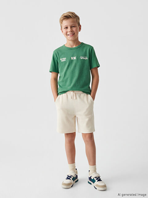 LCW Kids Beli Lastikli Erkek Çocuk Şort