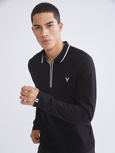XSIDE ACTIVE Polo Yaka Erkek Sweatshirt - S66573Z8-CVL