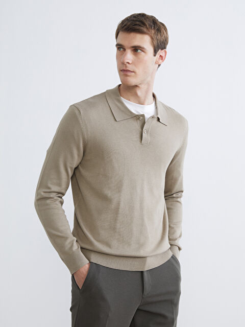 SOUTHBLUE Polo Neck Men's Knitwear Sweater - S66587Z8-ZNS