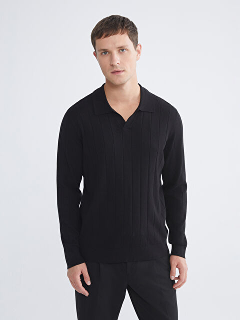 SOUTHBLUE Men's Polo Neck Knit Sweater - S66589Z8-CVL