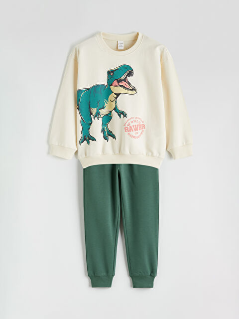 LCW Kids طقم سويتشيرت وجوجر للأولاد - S66614Z1-QVK