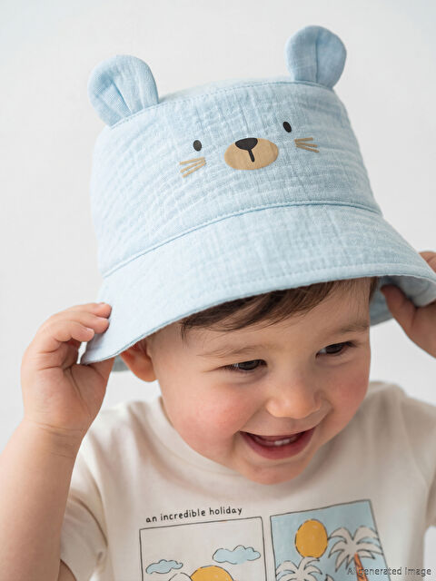 LCW baby Hayvan Figürlü Erkek Bebek Kep Şapka  - S66644Z1-FFV