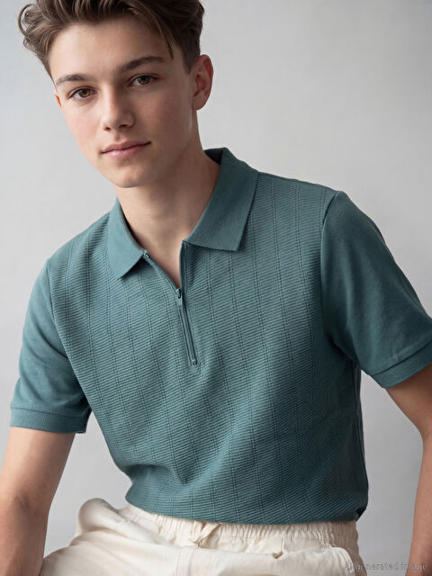 LCW Kids Polo Yaka Erkek Çocuk Tişört