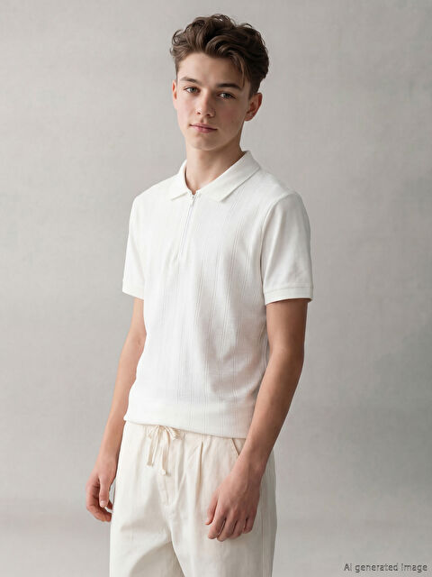 LCW Kids Polo Yaka Erkek Çocuk Tişört