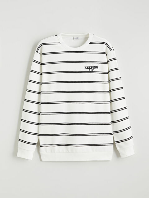 LCW Kids Çizgili Erkek Çocuk Sweatshirt - S66663Z4-LQJ