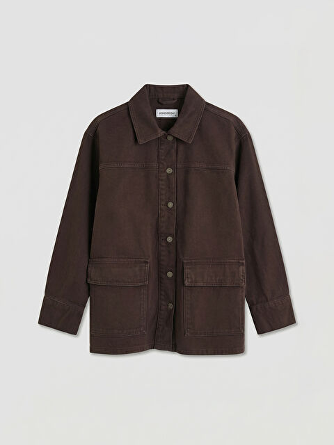 LCWAIKIKI Classic Gömlek Yaka Kadın Ceket - S66678Z8-ZR4