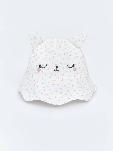 LCW baby Baby Girl Bucket Hat with Animal Figures - S66680Z1-LRA