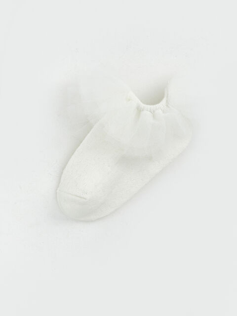 LCW baby Dantel Detaylı Kız Bebek Patik Çorap - S66688Z1-Q6K