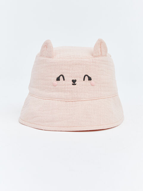 LCW baby 3 Boyutlu Kız Bebek Bucket Şapka  - S66692Z1-YPW