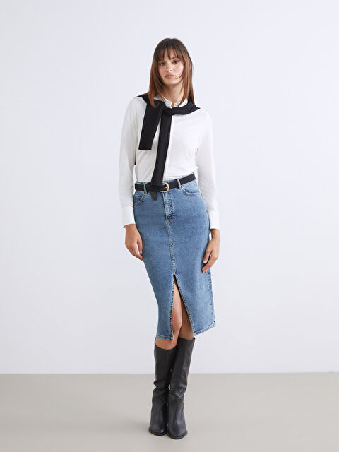 LCWAIKIKI Classic Джинсовая юбка - S66693Z8-563