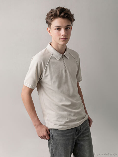 LCW Kids Polo Yaka Erkek Çocuk Pike Tişört