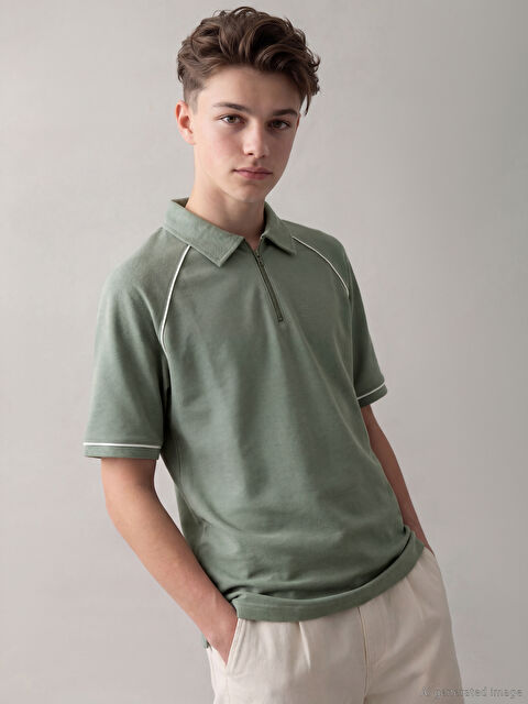 LCW Kids Polo Yaka Erkek Çocuk Pike Tişört