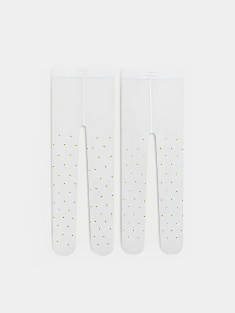 LCW baby Desenli Kız Bebek Külotlu Çorap 2'li - S66725Z1-Q6K