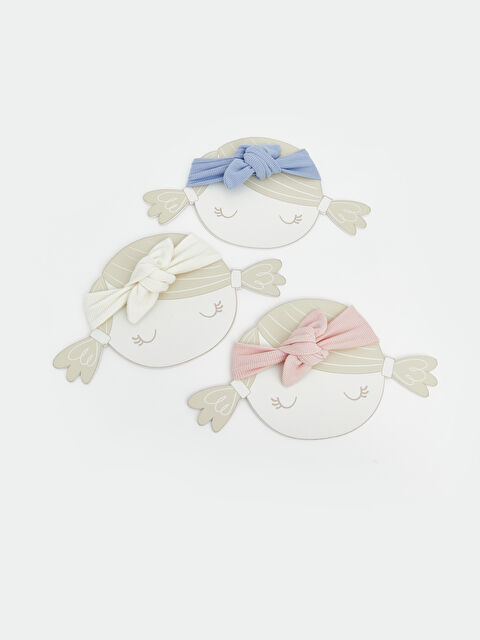 LCW ACCESSORIES Fiyonk Görünümlü Kız Bebek Saç Bandı 3'lü - S66739Z1-V5U