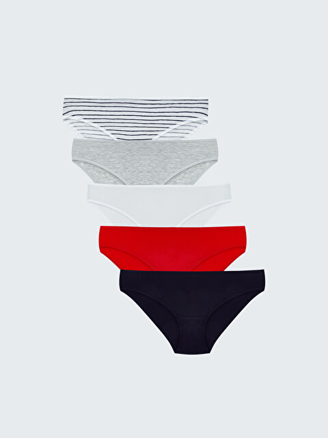 LCW Young Çizgili Bikini Külot 5'li - S66746Z8-LU7